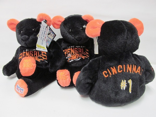 Salvinos Cincinnati Bengals #1 NFL Team Bear<br>Commemorative Plush Bear<br>(Click Picture-FULL DETAILS)